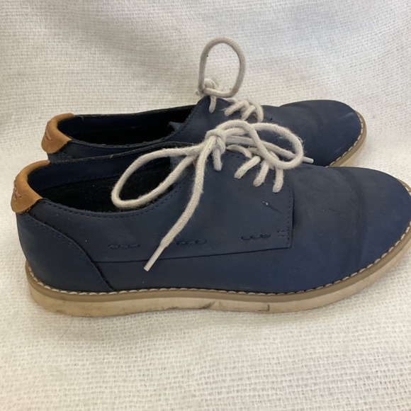 Zara Kid Boys Oxford Lace Up Shoes Blue Sz 4/5 EUR Sz 37 READ - Picture 7 of 9